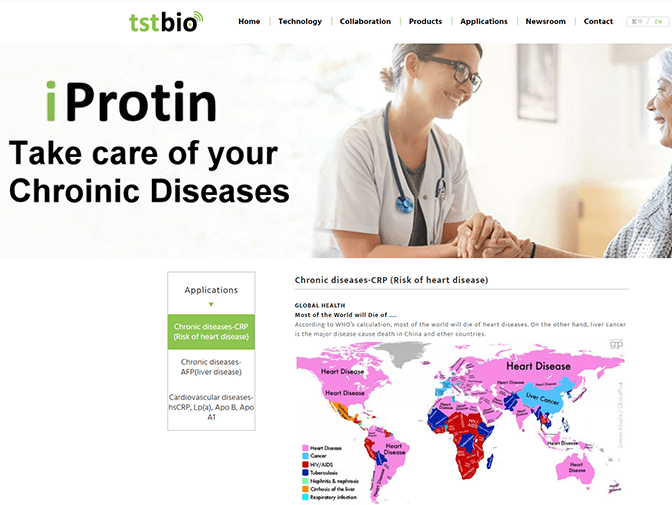 TST Biomedical Electronics網頁設計案例介紹